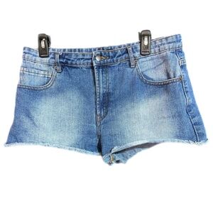 Forever 21 Denim Blue Shorts Sz 30 Daisy Dukes Casual High Rise Cotton Cutoffs